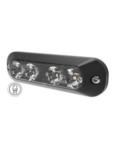 Luz de Peligro LED, 4 LEDs, Color de luz: Transparente