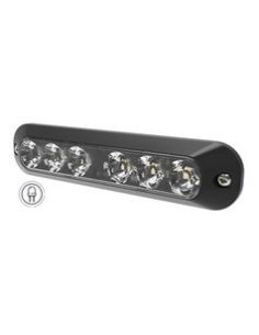 Luz de Peligro LED, 6 LEDs, Color de luz: Transparente