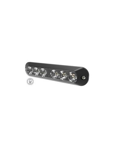 Luz de Peligro LED, 6 LEDs, Color de luz: Transparente