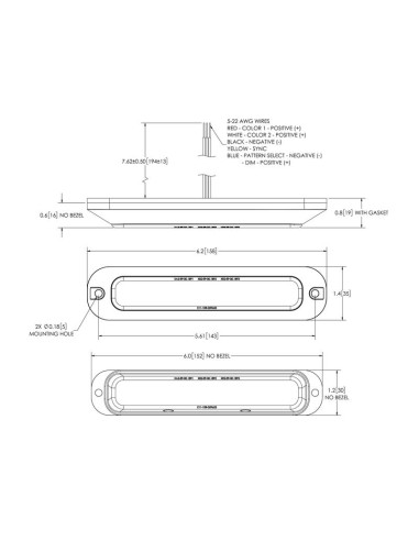 Luz de Peligro LED, 6 LEDs, Color de luz:...