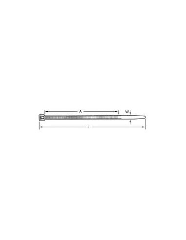 Brida De Nylon - No Desmontable, 300mm x 4.8mm