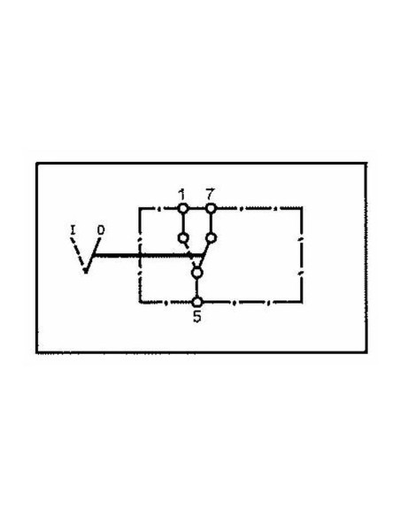 Interruptor Basculante - Acoplamiento Universal, 2 Posiciones (Encendido/Apagado)
