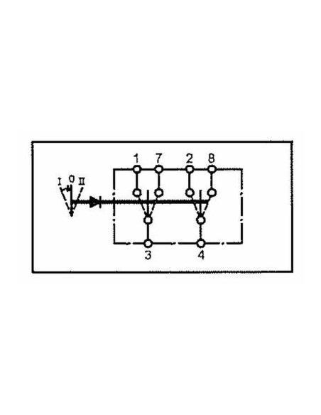 Interruptor Basculante - Acoplamiento Universal, 3 Posiciones (Apagado/1/(2))