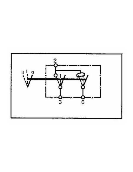 Interruptor Basculante - Acoplamiento Universal, 3 Posiciones (Encendido/Apagado)