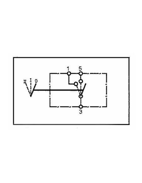 Interruptor Basculante - Ventilador, 3 Posiciones (Apagado/1/2)
