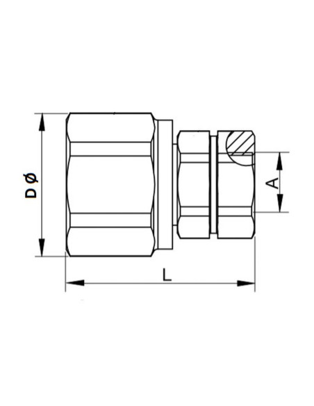 Parker Acoplamiento de tornillo hidráulico Macho 3/4'' Tamaño del cuerpo x 3/4'' BSP Rosca Hembra