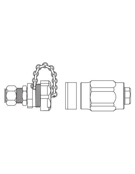 Sparex Acoplamiento de tornillo hidráulico Hembra M18 x 1.50 métrica Hembra (Blister 1 pza.)