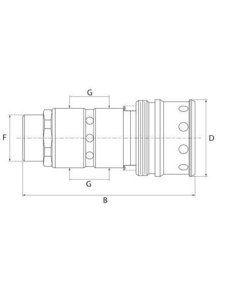Connector Hidráulico 1/2''