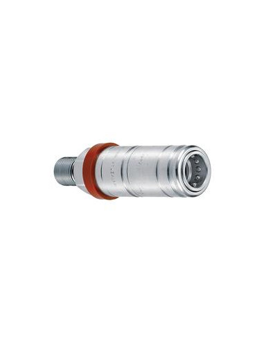 Faster Acoplamientos Hidráulicos Enganche Rápido Hembra 1/2'' Tamaño del cuerpo x 3/8'' BSP Pasamuros Macho