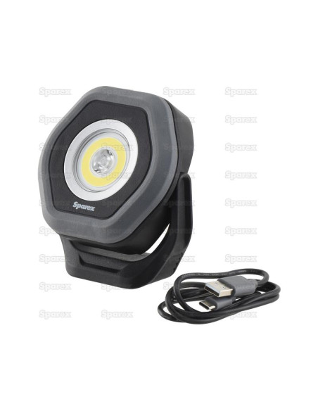 Lámpara de Inspección Recargable LED Doble Foco, 1400 Lúmenes