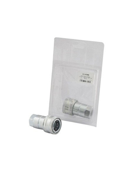 Faster Flat Faced Hydraulic Coupling Hembra 1/2'' Tamaño del cuerpo x 1/2'' BSP Rosca Hembra (Blister 1 pza.)