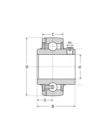 Sparex Rodamiento Suelto (UC211-32)