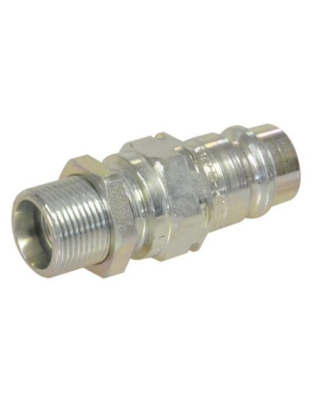 Faster Flat Faced Hydraulic Coupling Macho 1/2'' Tamaño del cuerpo x M22 x 1.50 métrica Pasamuros Macho