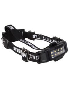 Linterna de cabeza recargable fina con detector de...