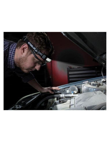 Linterna de cabeza recargable fina con detector...