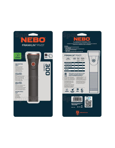 Nebo Franklin™ Pivot Linterna de Mano