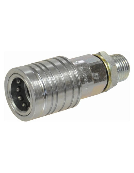 Sparex Flat Faced Hydraulic Coupling Hembra 1/2'' Tamaño del cuerpo x M22 x 1.50 métrica Macho