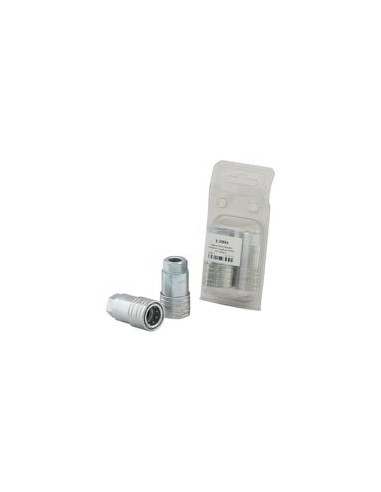 Sparex Flat Faced Hydraulic Coupling Hembra 1/4'' Tamaño del cuerpo x 1/4'' BSP Rosca Hembra (Blister 2 pzas.)