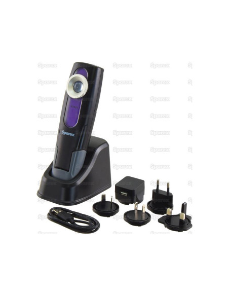 UV Lámpara de Inspección LED Recargable, 395 Lúmenes