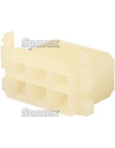 Carcasa Conector Hembra 6 Polo
