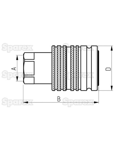 Sparex Flat Faced Hydraulic Coupling...