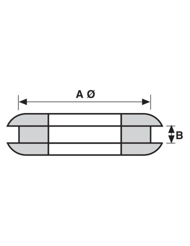 Salva Ojal Ø1/4'' x 1/16'' Ranura