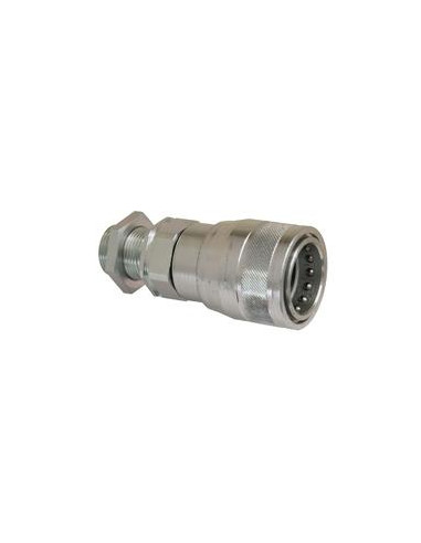 Stauff Flat Faced Hydraulic Coupling Hembra 1'' Tamaño del cuerpo x M30 x 2.00 métrica Pasamuros Macho