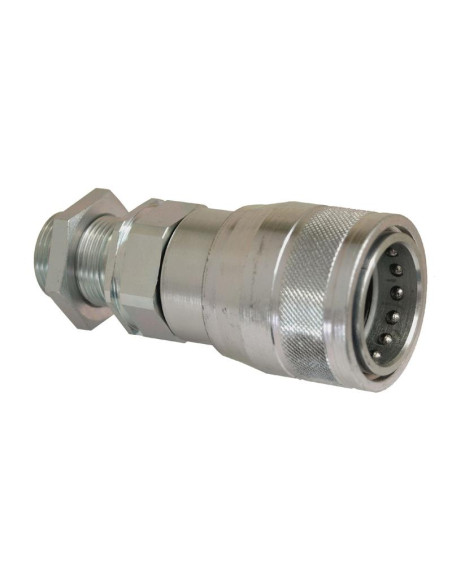 Stauff Flat Faced Hydraulic Coupling Hembra 1'' Tamaño del cuerpo x M30 x 2.00 métrica Pasamuros Macho