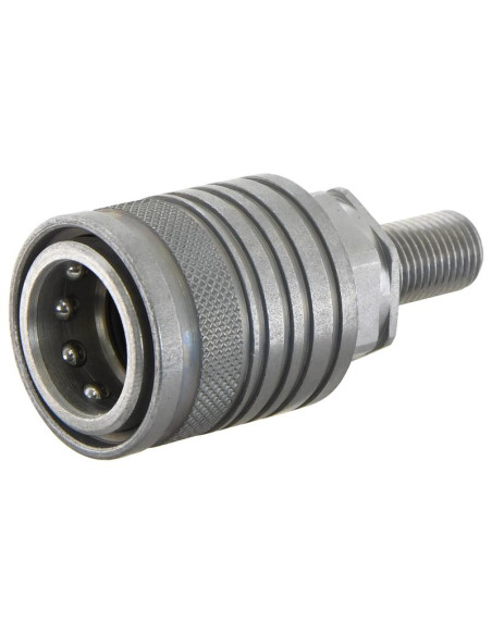 Stauff Flat Faced Hydraulic Coupling Hembra 1/2'' Tamaño del cuerpo x M14 x 1.50 métrica Pasamuros Macho
