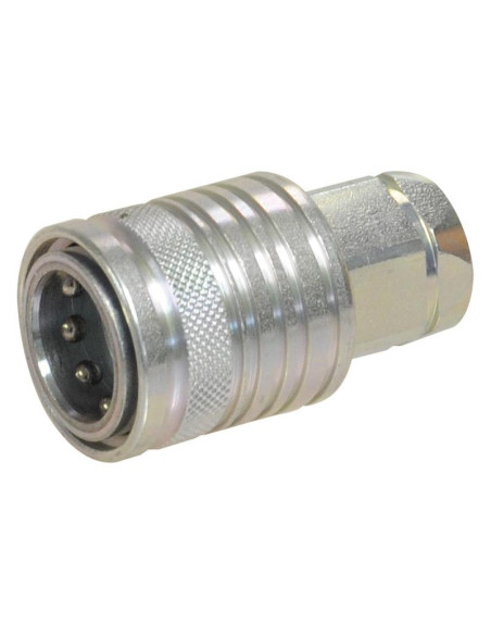Stauff Flat Faced Hydraulic Coupling Hembra 1/2'' Tamaño del cuerpo x M18 x 1.50 métrica Rosca Hembra