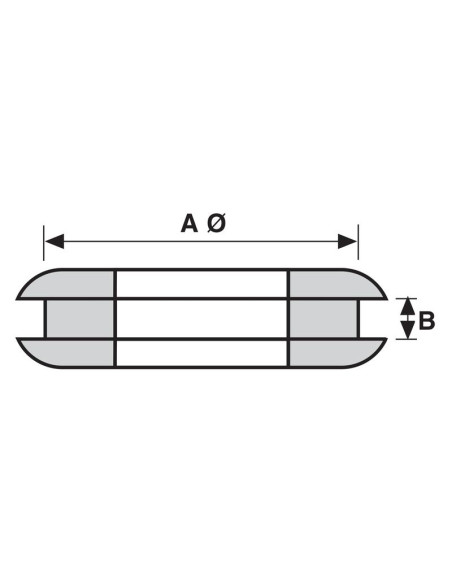 Salva Ojales Ø5/16'' x 1/16'' Ranura