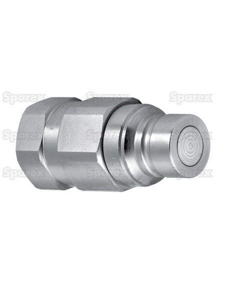 Faster Acoplamiento Hidráulico Cara Plana Macho 3/8'' Tamaño del cuerpo x 3/8'' BSP Rosca Hembra (Blister 1 pza.)