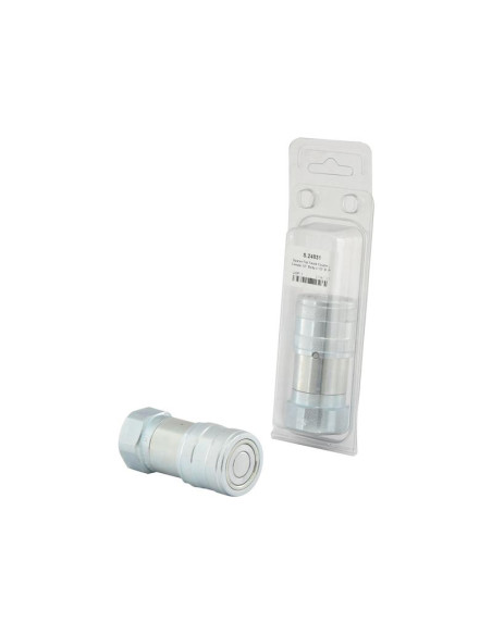 Sparex Acoplamiento Hidráulico Cara Plana Hembra 1/2'' Tamaño del cuerpo x 1/2'' BSP Rosca Hembra (Blister 1 pza.)