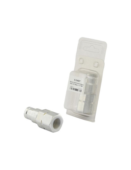 Sparex Acoplamiento Hidráulico Cara Plana Macho 3/8'' Tamaño del cuerpo x 1/2'' BSP Rosca Hembra (Blister 1 pza.)