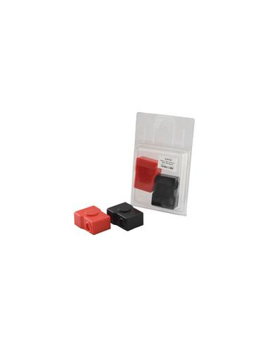 BLISTER 2 CUBRE TERMINAL BATERIA (ROJO-NEGRO)