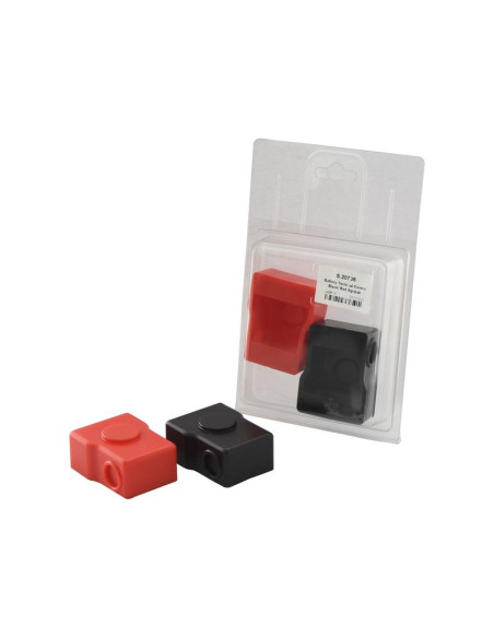 BLISTER 2 CUBRE TERMINAL BATERIA (ROJO-NEGRO)