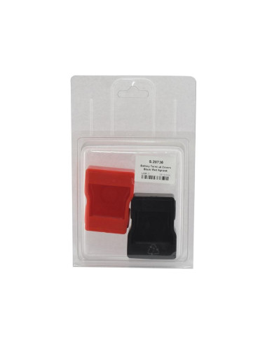 BLISTER 2 CUBRE TERMINAL BATERIA (ROJO-NEGRO)