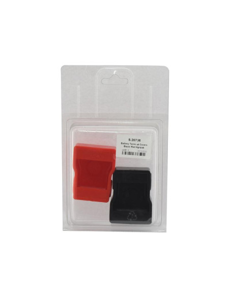 BLISTER 2 CUBRE TERMINAL BATERIA (ROJO-NEGRO)