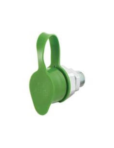 Faster Tapa 3/8'' Verde Se ajusta a Male Coupling TFVF