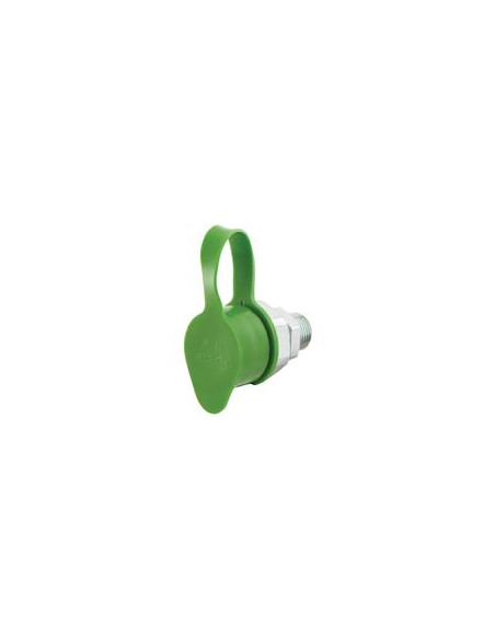 Faster Tapa 3/8'' Verde Se ajusta a Male Coupling TFVF