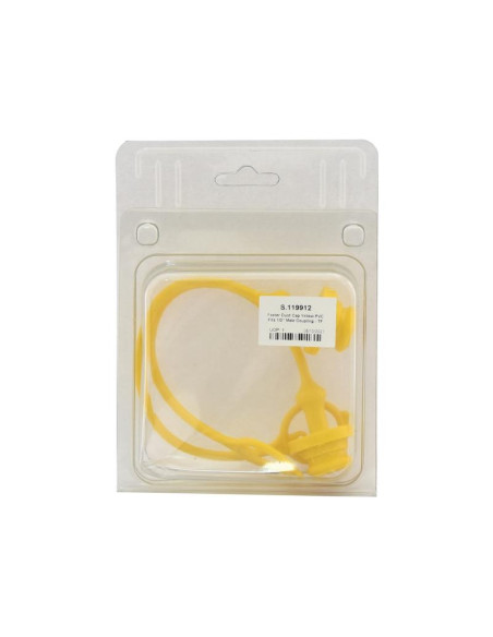 Faster Tapa Amarillo PVC Se ajusta a 1/2'' Male Coupling TF12G (Blister 2 pzas.)