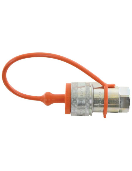 Faster Tapa Naranja PVC Se ajusta a 1/4'' Female Flat Face Coupling TM 2FI14