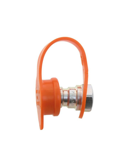 Faster Tapa Naranja PVC Se ajusta a 1/4'' Male Flat Face Coupling TF 2FI14