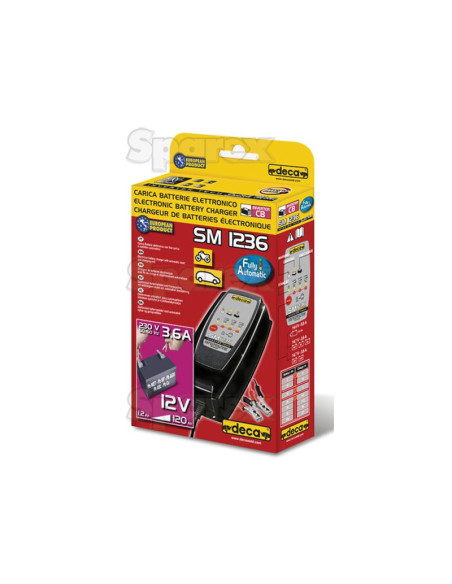 Cargador de batería - 12VV, 1.2 - 75Ah (Europeo Enchufe)