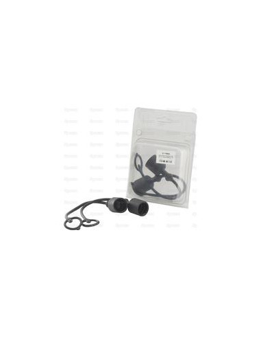 Faster Tapa Negro PVC Se ajusta a 1/2'' Male Coupling TF12N (Blister 2 pzas.)