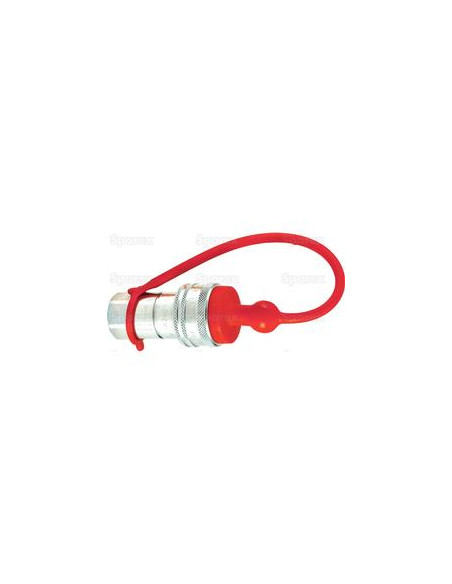 Faster Tapa Rojo PVC Se ajusta a 1/2'' Female Coupling TM12LR (Blister 2 pzas.)