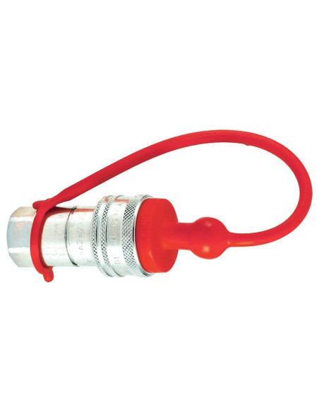 Faster Tapa Rojo PVC Se ajusta a 1/2'' Female Coupling TM12LR (Blister 2 pzas.)