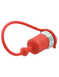 Faster Tapa Rojo PVC Se ajusta a 1/2'' Male Coupling TF12R 2