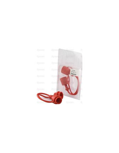 Faster Tapa Rojo PVC Se ajusta a 1/2'' Male Coupling TF12R (Blister 2 pzas.)