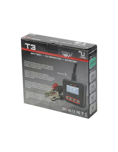 Comprobador de baterías (T3) 12V